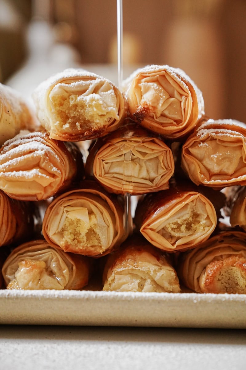 Bake Sweet Flogeres: Easy Greek Phyllo & Almond Flutes